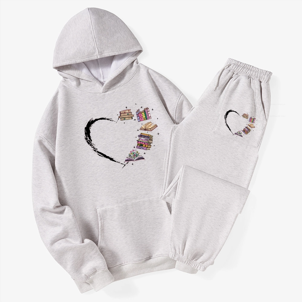 Pagewings Book Lover Unisex Fleece Hoodie Set