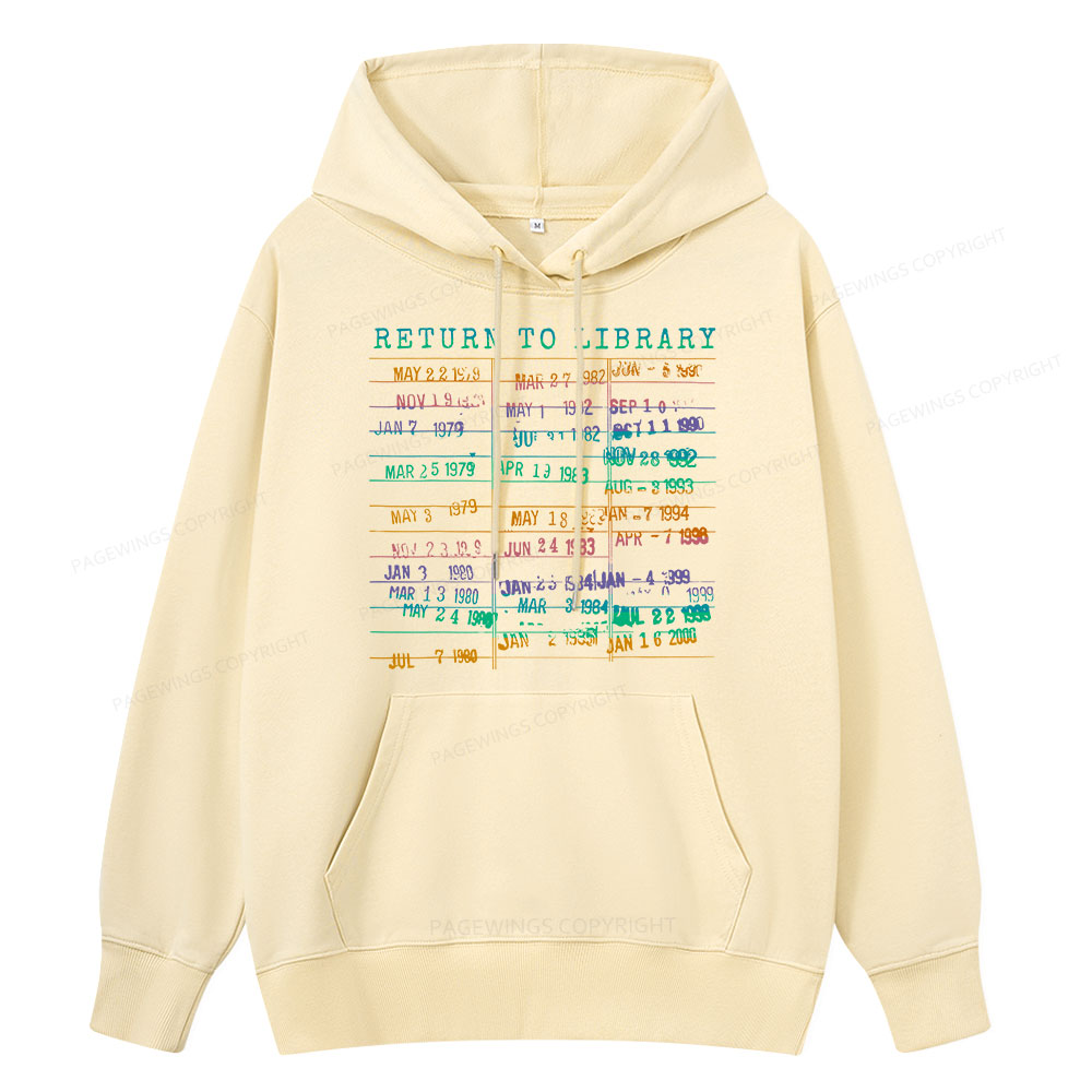 Pagewing Vintage Library Rainbow Unisex Classic Hoodie