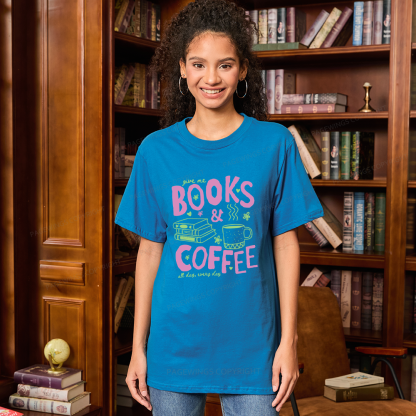 Pagewings Books and Coffee Unisex Classic T-shirt