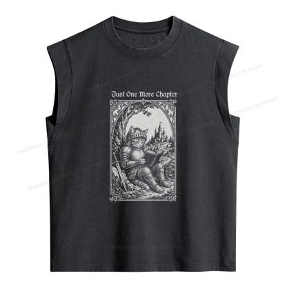 Pagewings Just One More Chapter Women's Washed Tank Top