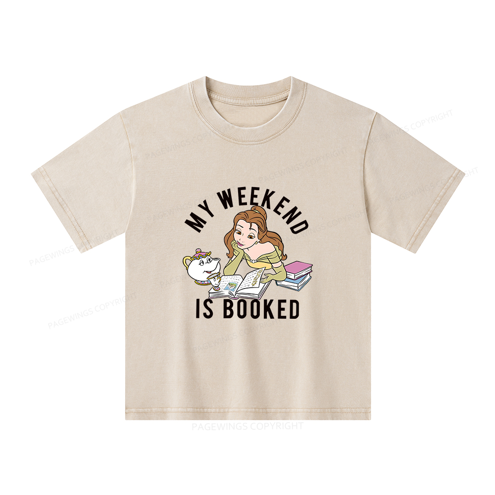 Pagewings Princess's Book Shop Unisex Kids Washed T-shirt