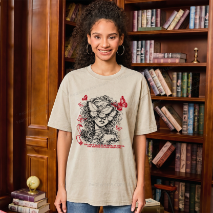 Pagewings Dark Fantasy Lover Unisex Washed T-shirt