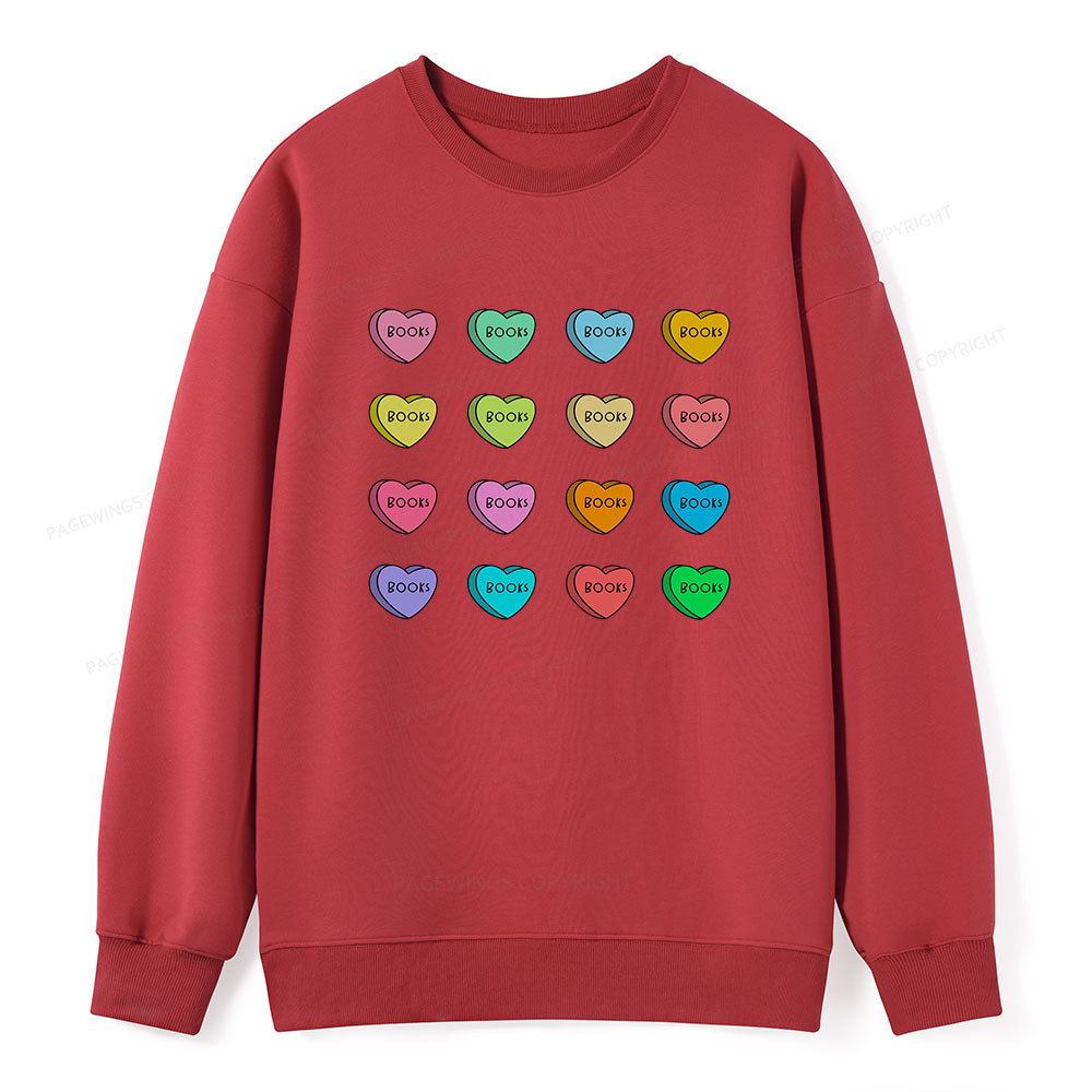 Pagewings Valentine's Day Librarian Unisex Classic Sweatshirt