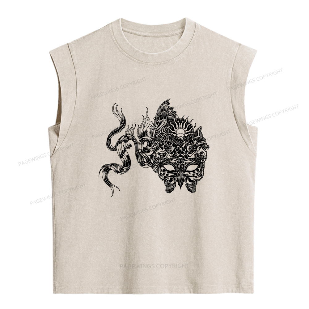 Pagewings Fantasy Bookish Women's Washed Tank Top