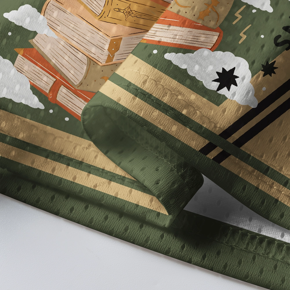 Pagewings Emotionally Attached To Fictional Dragons Unisex Mesh Jersey