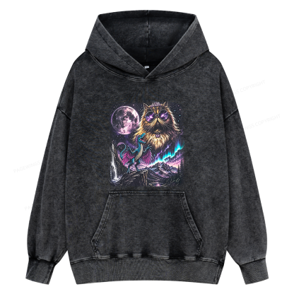 Pagewings Sci Fi Books Lover Unisex Washed Hoodie
