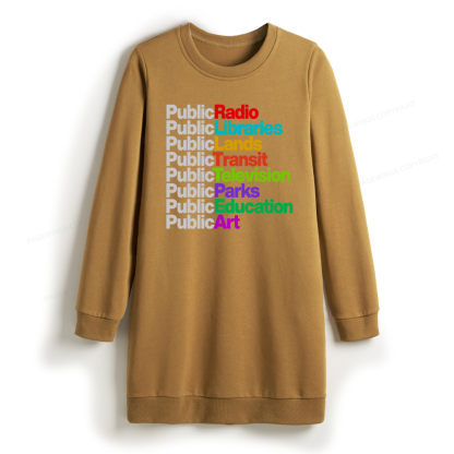 Pagewings Public Libraries Sweatshirt Dress
