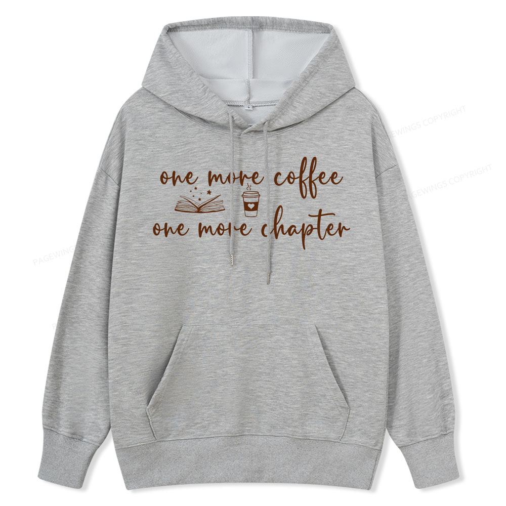 Pagewing Just One More Coffee and Books Unisex Classic Hoodie