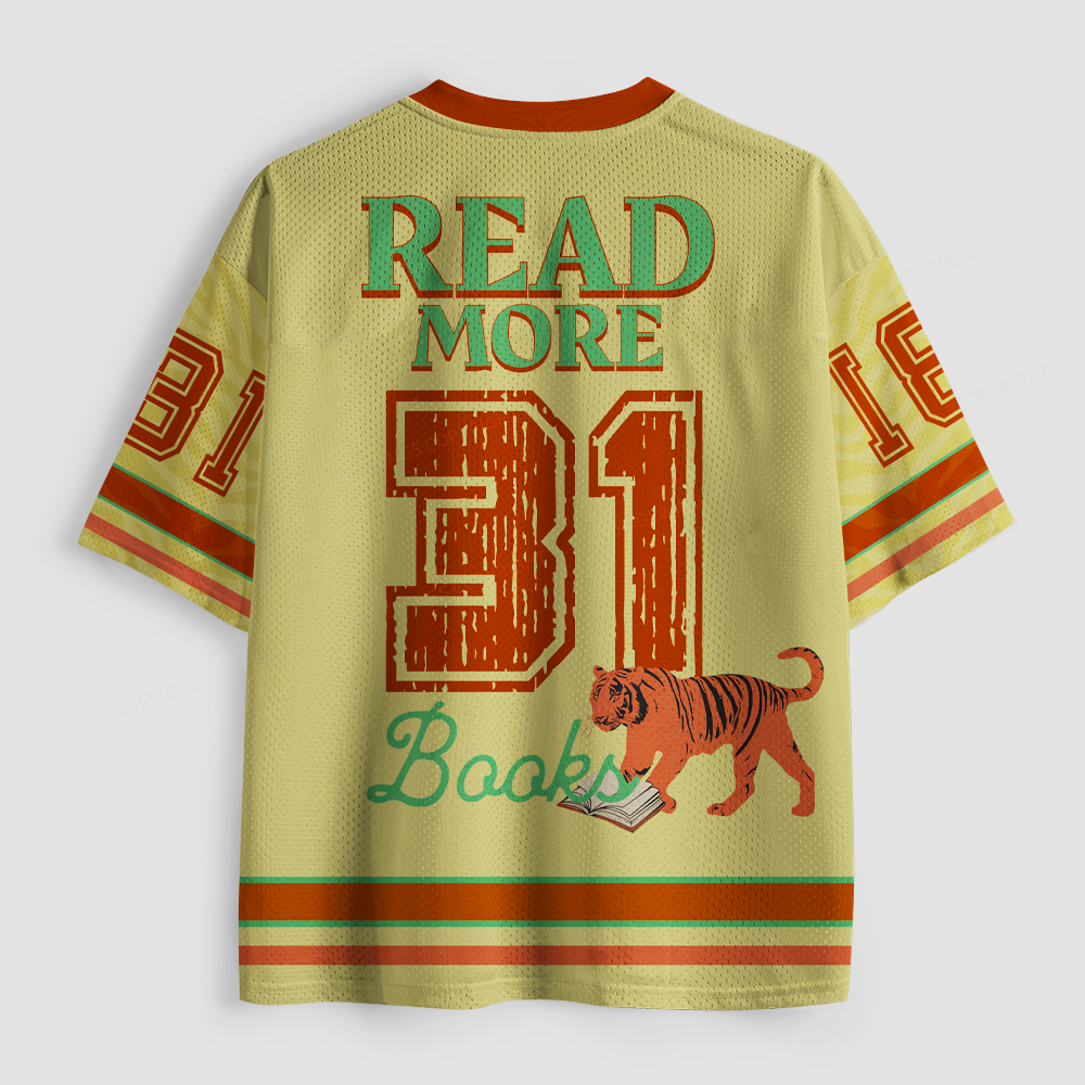 Pagewings Read More Books Unisex Mesh Jersey