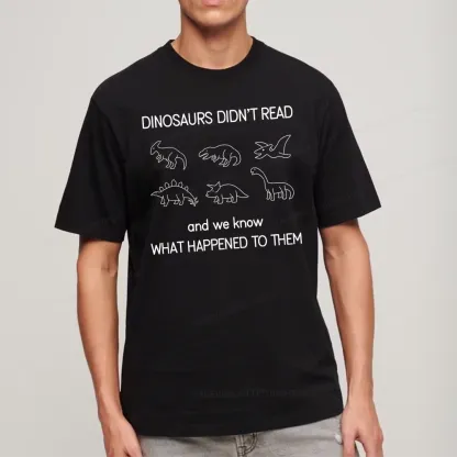 Pagewings Dinosaur Didn't Read Book Unisex Classic T-shirt