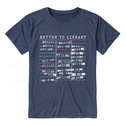 Pagewing Return To Library Unisex Heather T-Shirt