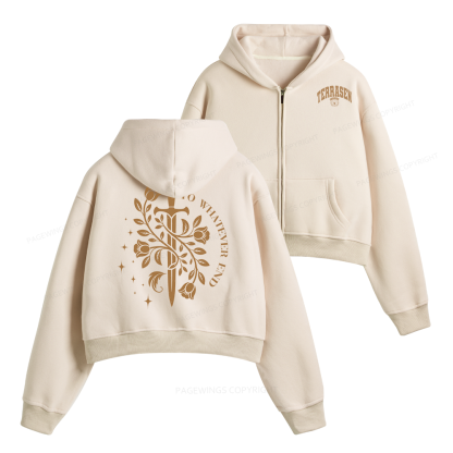 Pagewings Fantasy Novel Lovers Fleece Zip-Up Hoodie