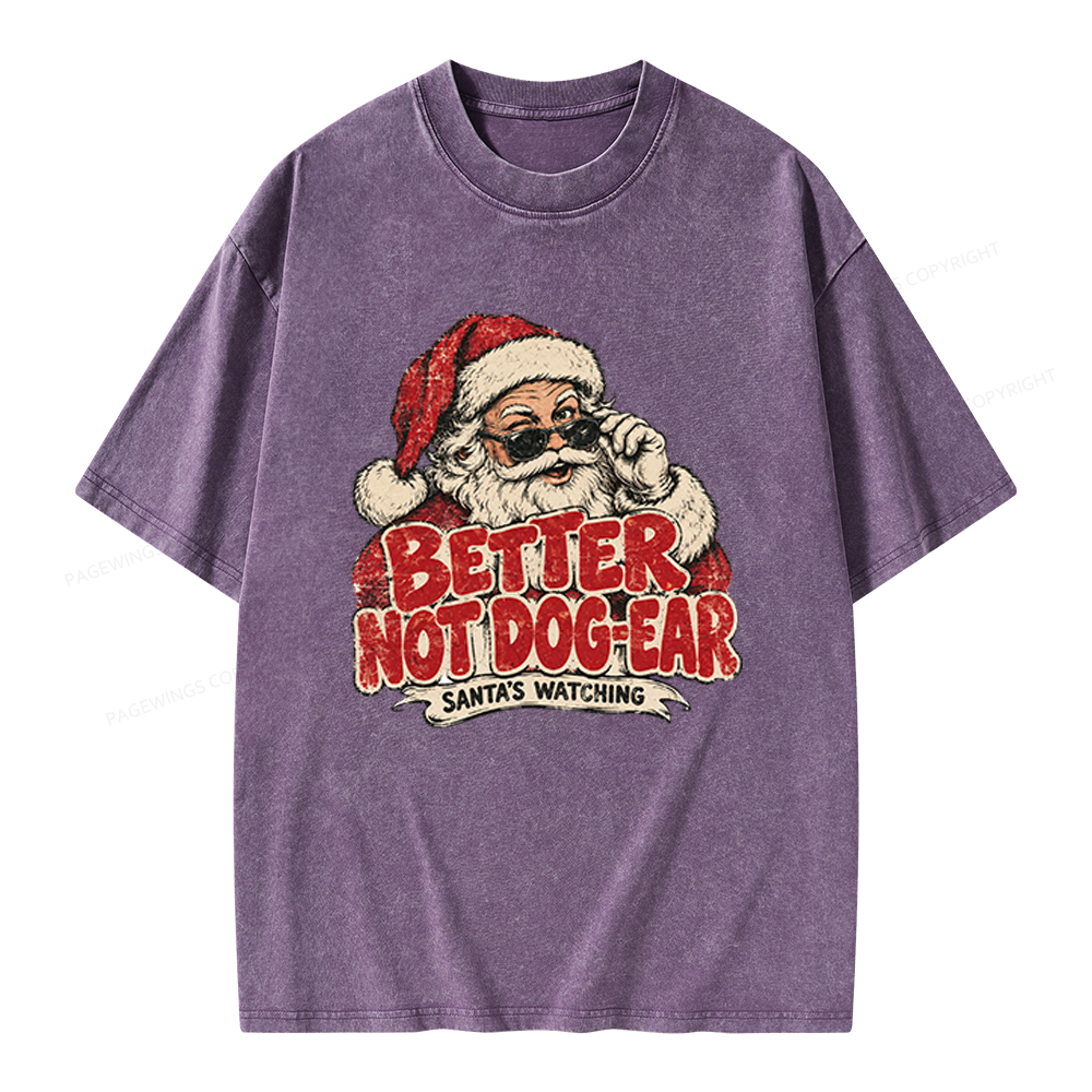 Pagewings Better Not Dog-Ear Unisex Washed T-shirt