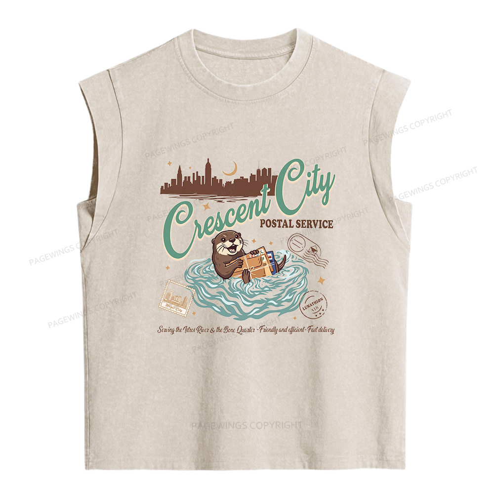 Pagewings Fantasy Book Lover Women's Washed Tank Top