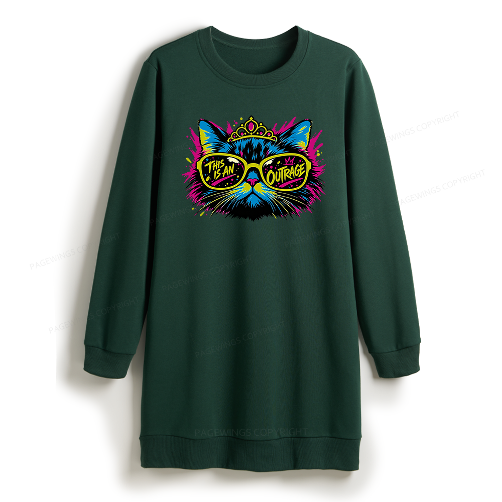 Pagewings Sci Fi Bookish Sweatshirt Dress