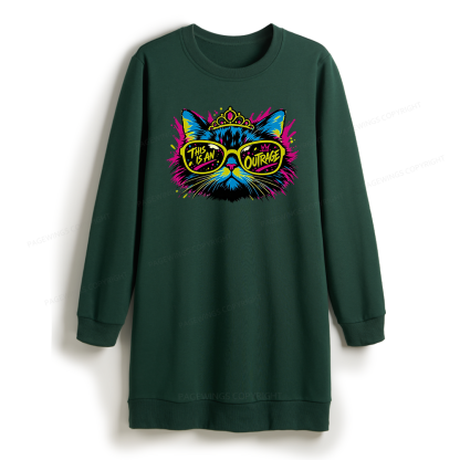 Pagewings Sci Fi Bookish Sweatshirt Dress