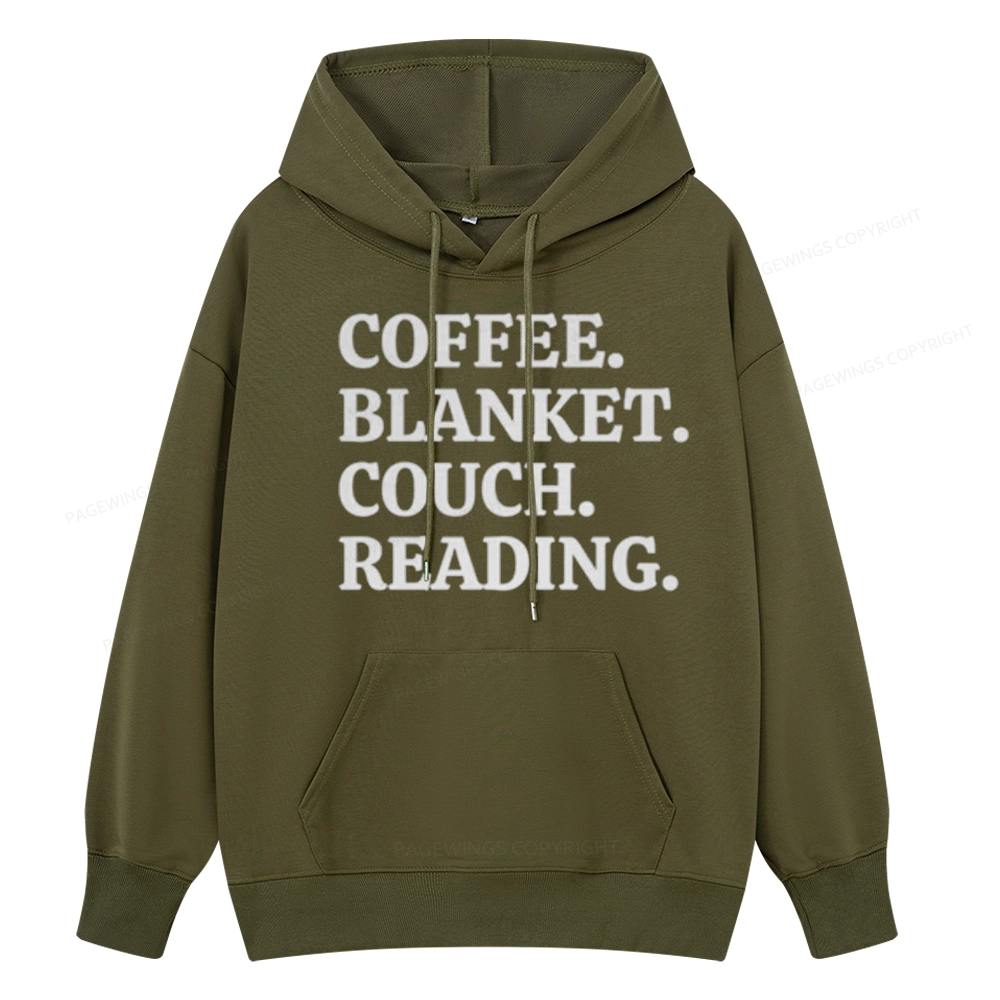 Pagewings Coffee Blanket Couch Reading Unisex Classic Hoodie