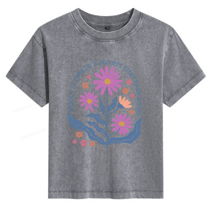 Pagewings Read Banned Books Shirt, Social Justice Gift Women's Washed T-shirt