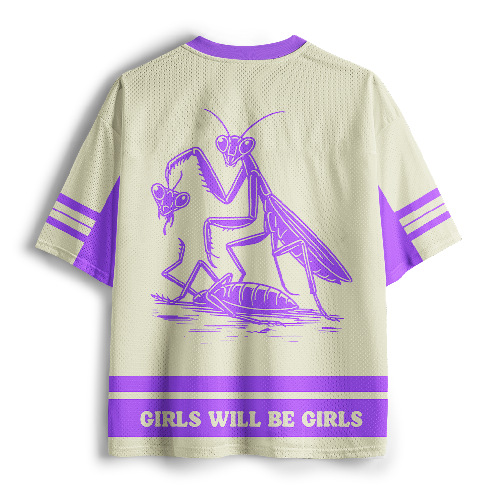 Pagewings Girls Will Be Girls Unisex Mesh Jersey