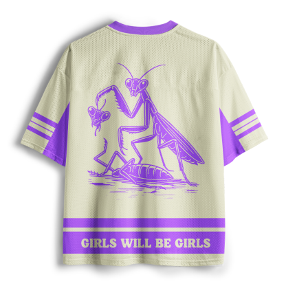 Pagewings Girls Will Be Girls Unisex Mesh Jersey