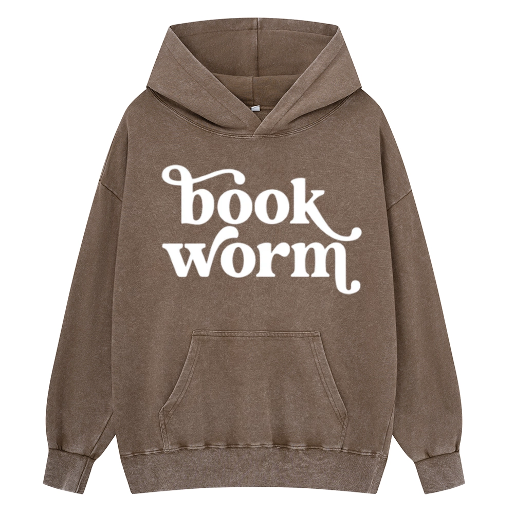 Pagewings Book Worm Unisex Washed Hoodie