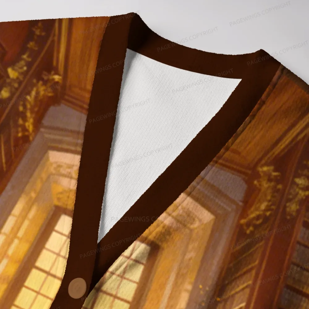 Pagewings Library Unisex Ugly Cardigan Sweaters