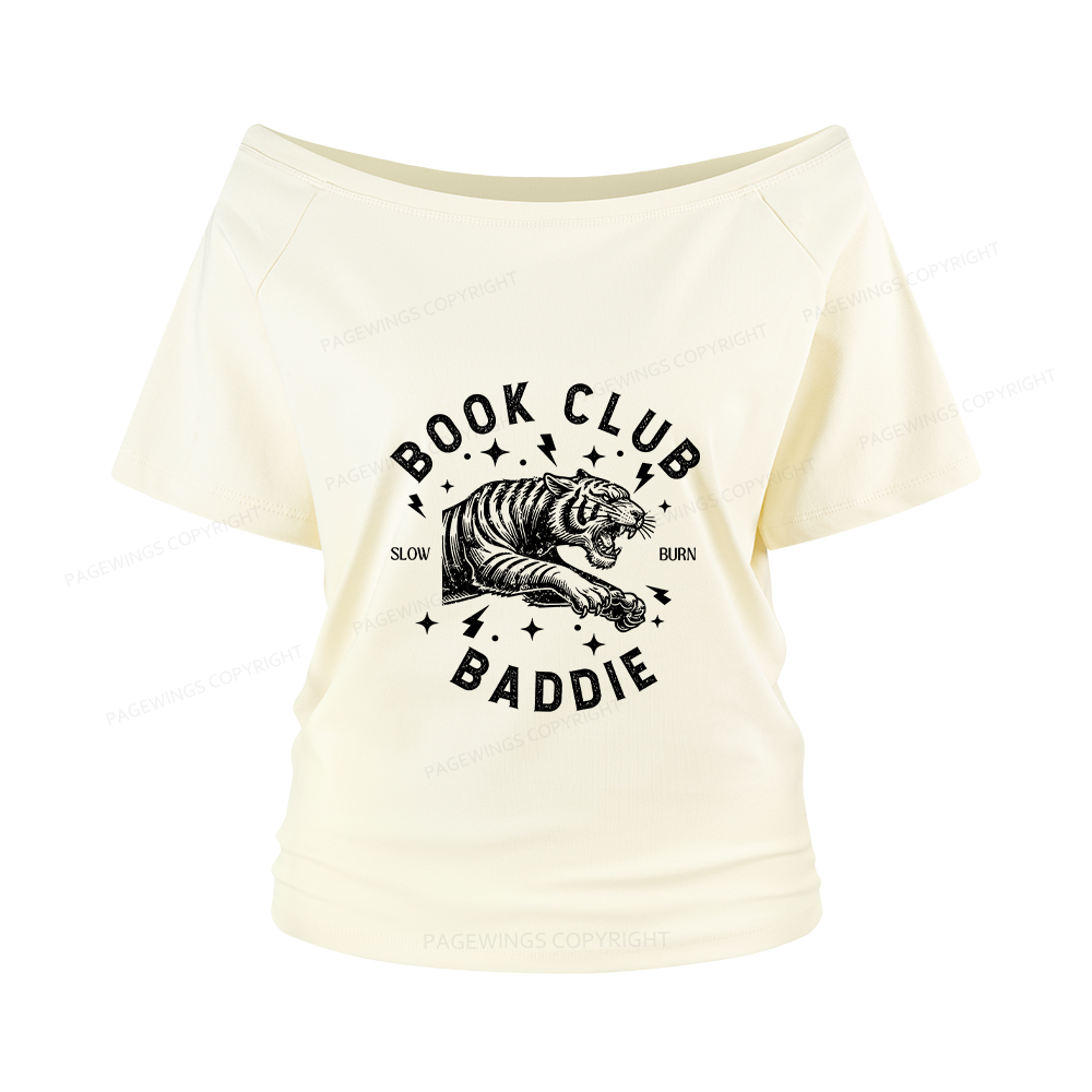 Pagewings Book Club Women Off Shoulder T-shirts