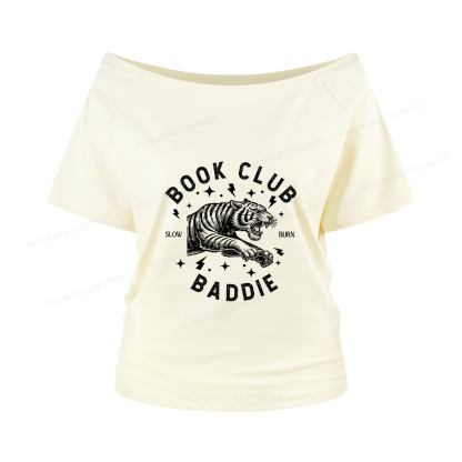Pagewings Book Club Women Off Shoulder T-shirts