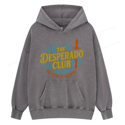 Pagewings The Desperado Club Unisex Washed Hoodie