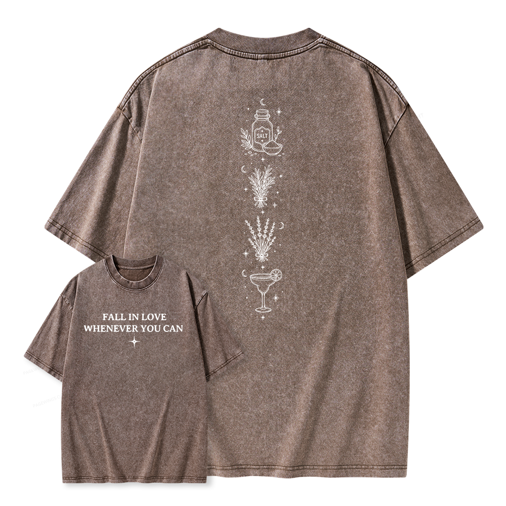 Pagewings Retro Halloween Unisex Washed T-shirt