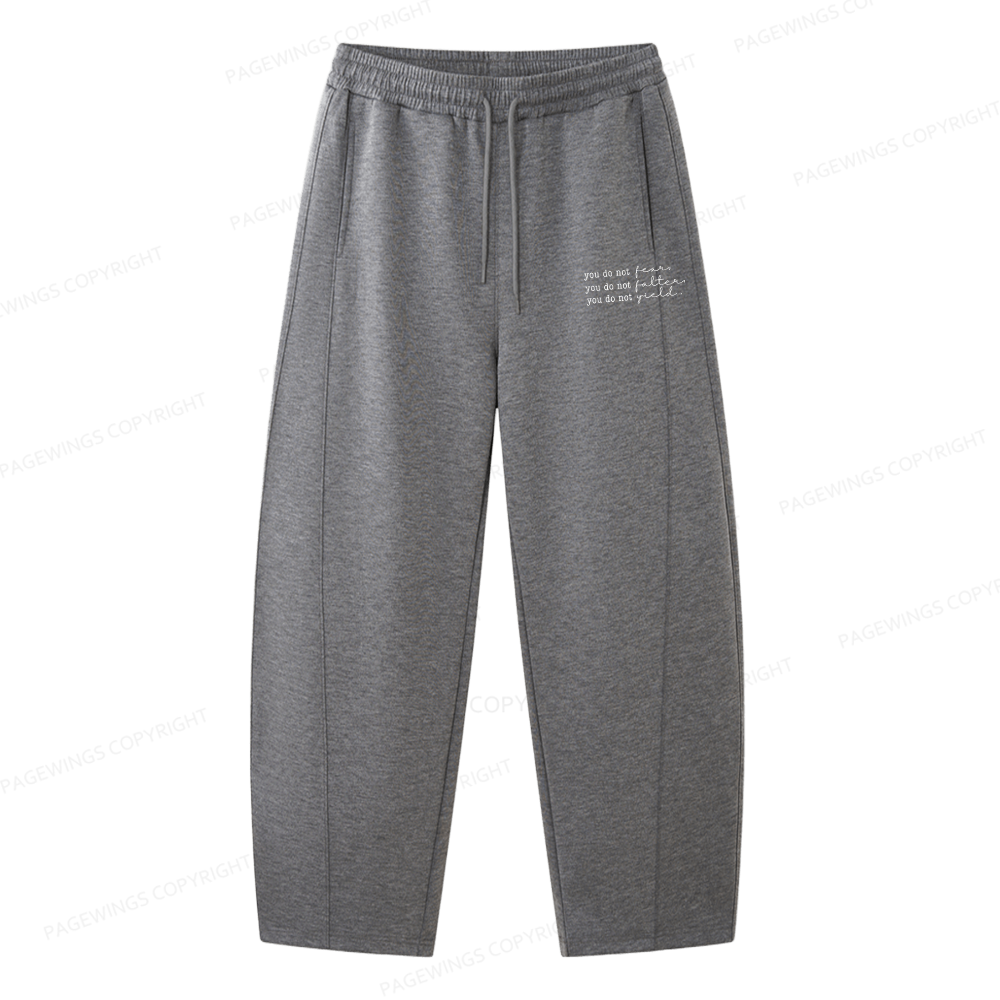 Pagewings You Do Not Yield Unisex Barrel Sweatpants