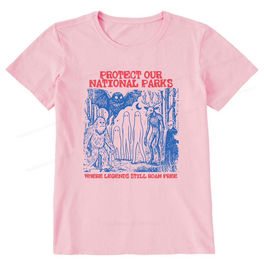 Pagewings Protect Our Parks Vintage Camping Unisex Classic T-shirt