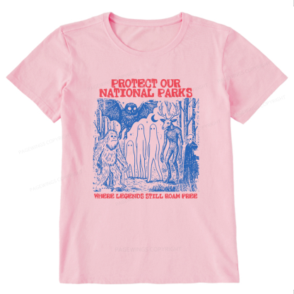 Pagewings Protect Our Parks Vintage Camping Unisex Classic T-shirt