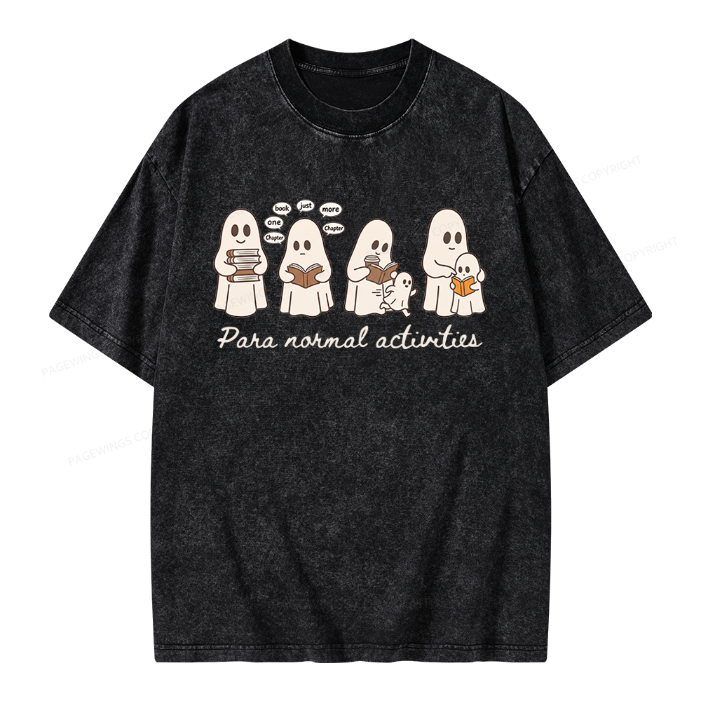 Pagewings Just One More Chapter Unisex Washed T-shirt