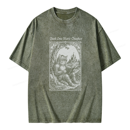Pagewings Just One More Chapter Unisex Washed T-shirt