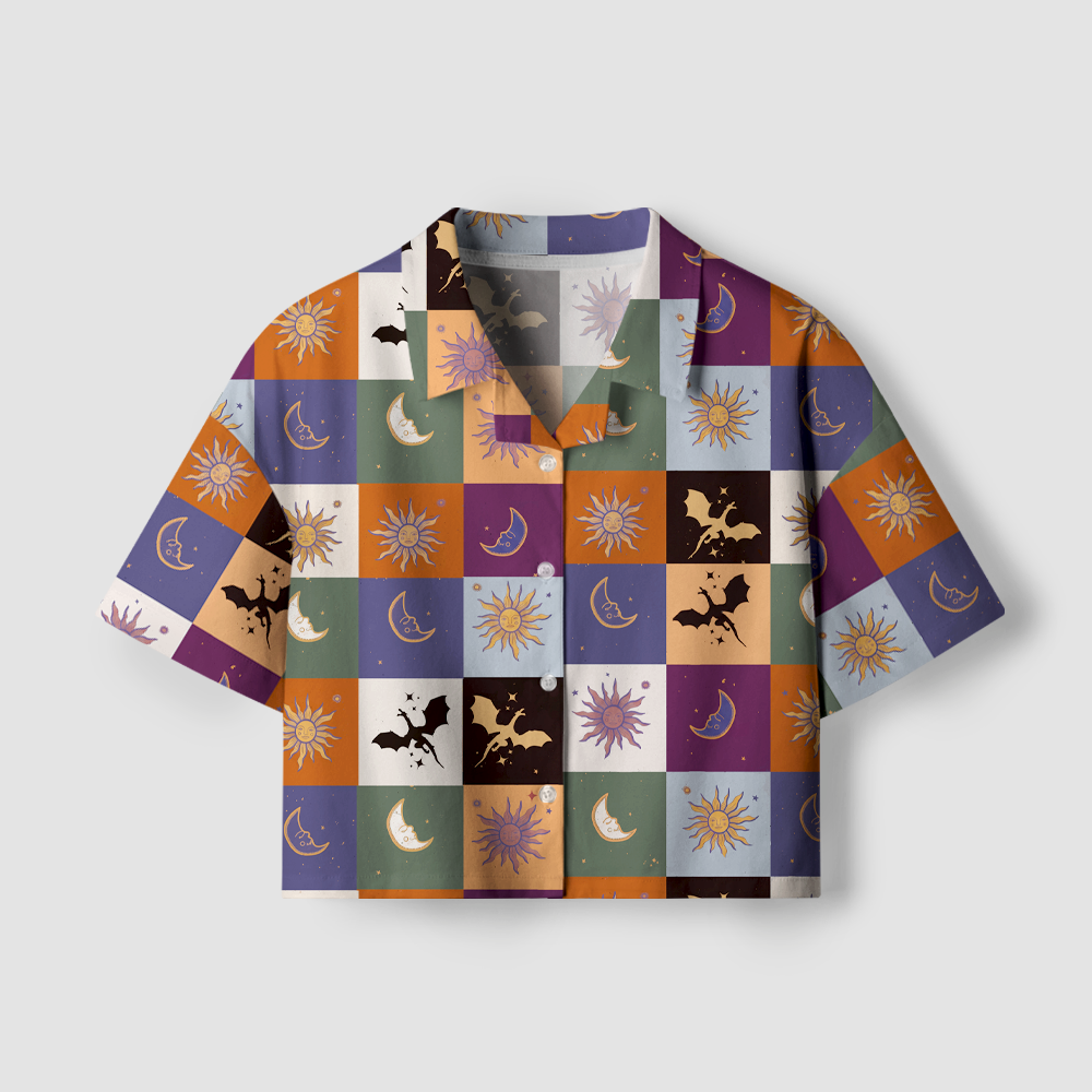 Pagewings Fantasy Lover Camp Collar Women's Camp Shirt