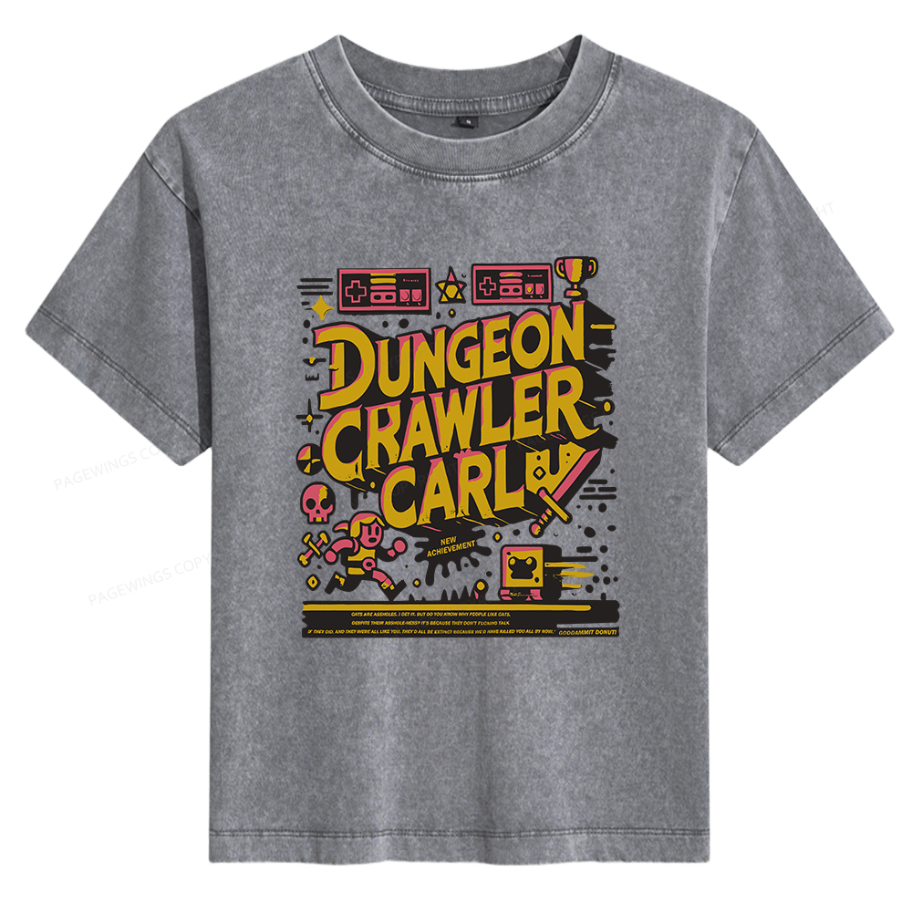 Pagewings Book New Achievement Women's Washed T-shirt