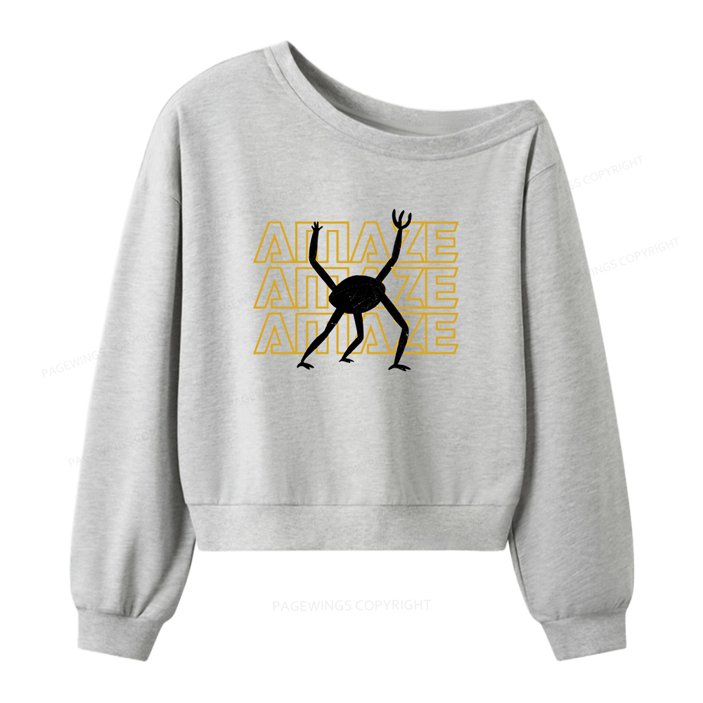 Pagewings Sci-Fi Book Love Women Off Shoulder Sweatshirt