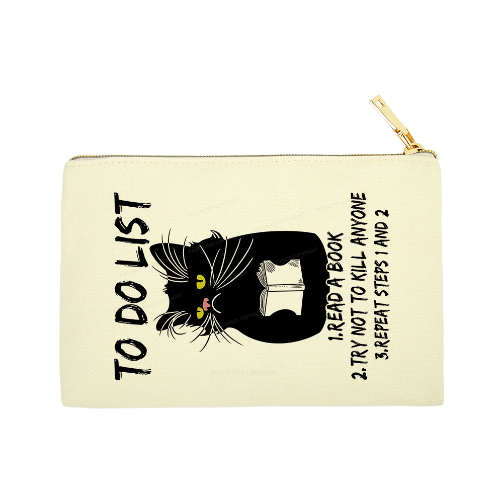 Pagewings Black Cat To Do List Pouch
