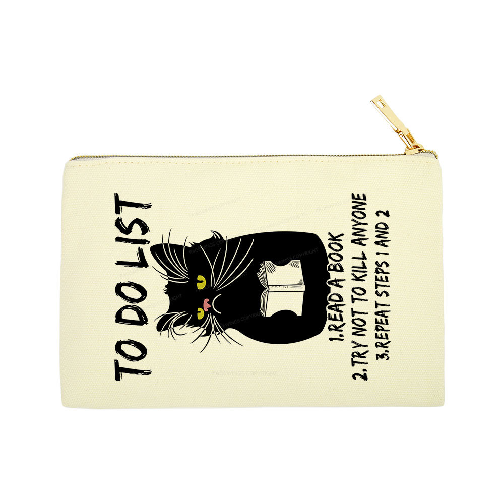 Pagewings Black Cat To Do List Pouch