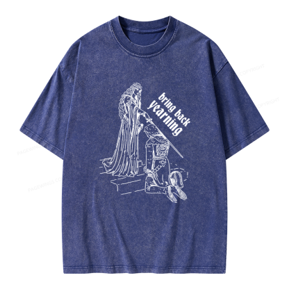 Pagewings Romance Knightcore Unisex Washed T-shirt