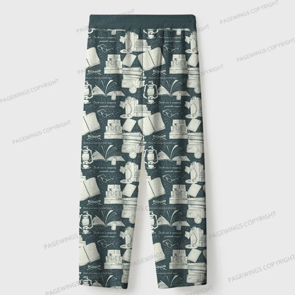 Pagewings Books Are A Uniquely Portable Magic Unisex Flannel Pajama Set