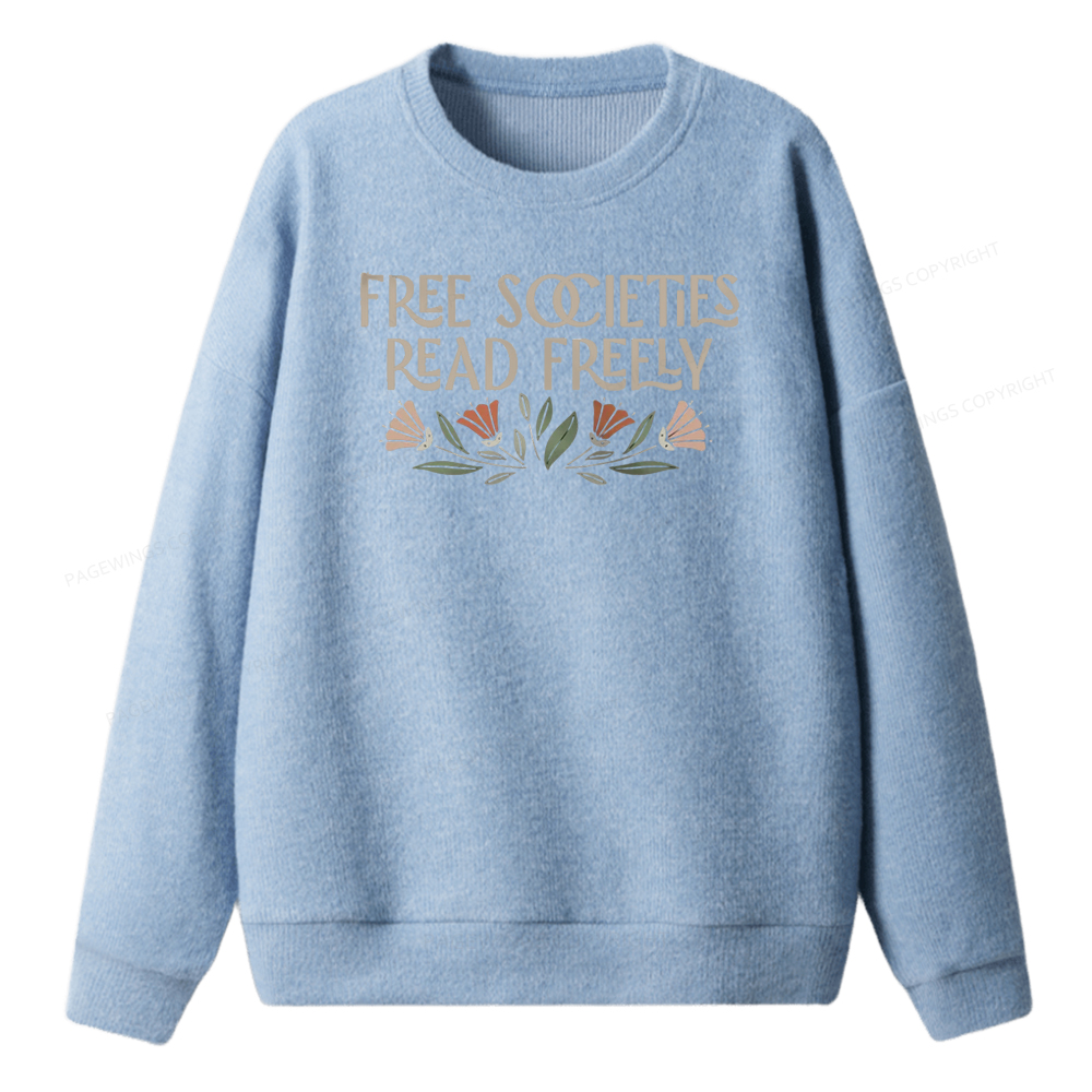 Pagewings Read Freely Unisex Knit Sweatshirt