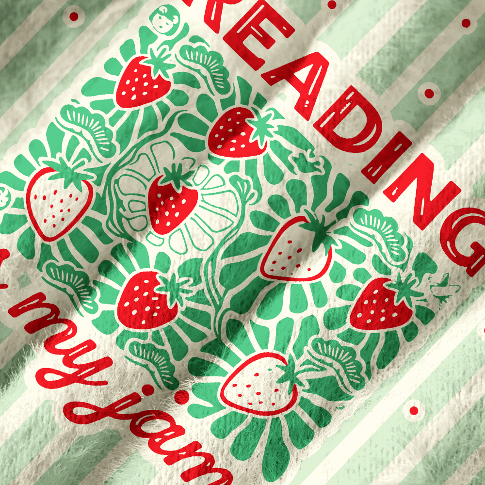 Pagewings Reading is My Jam Off Shoulder Ugly Knit Sweater