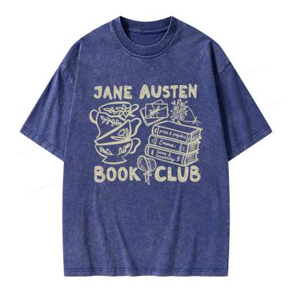Pagewings Romance Book Club Unisex Washed T-shirt