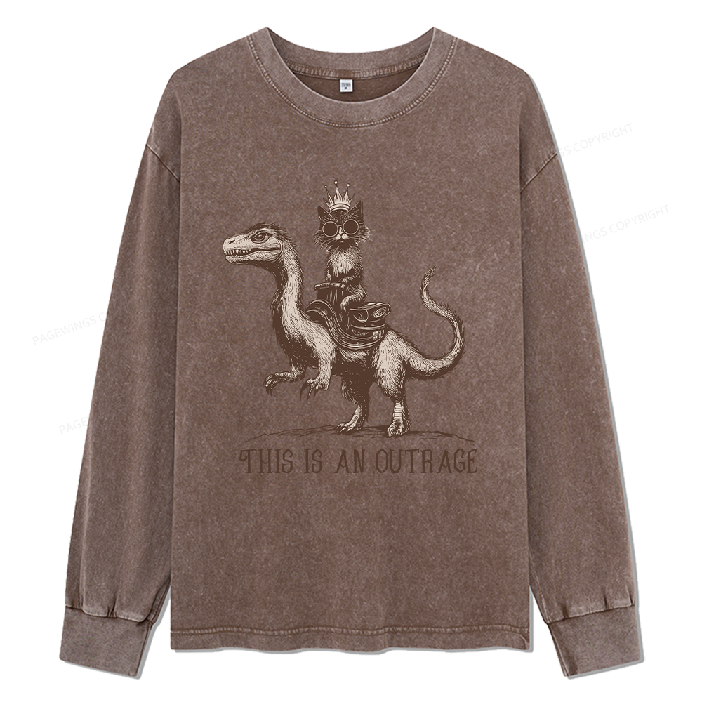 Pagewings Princess Donut Unisex Washed Long Sleeve T-shirt