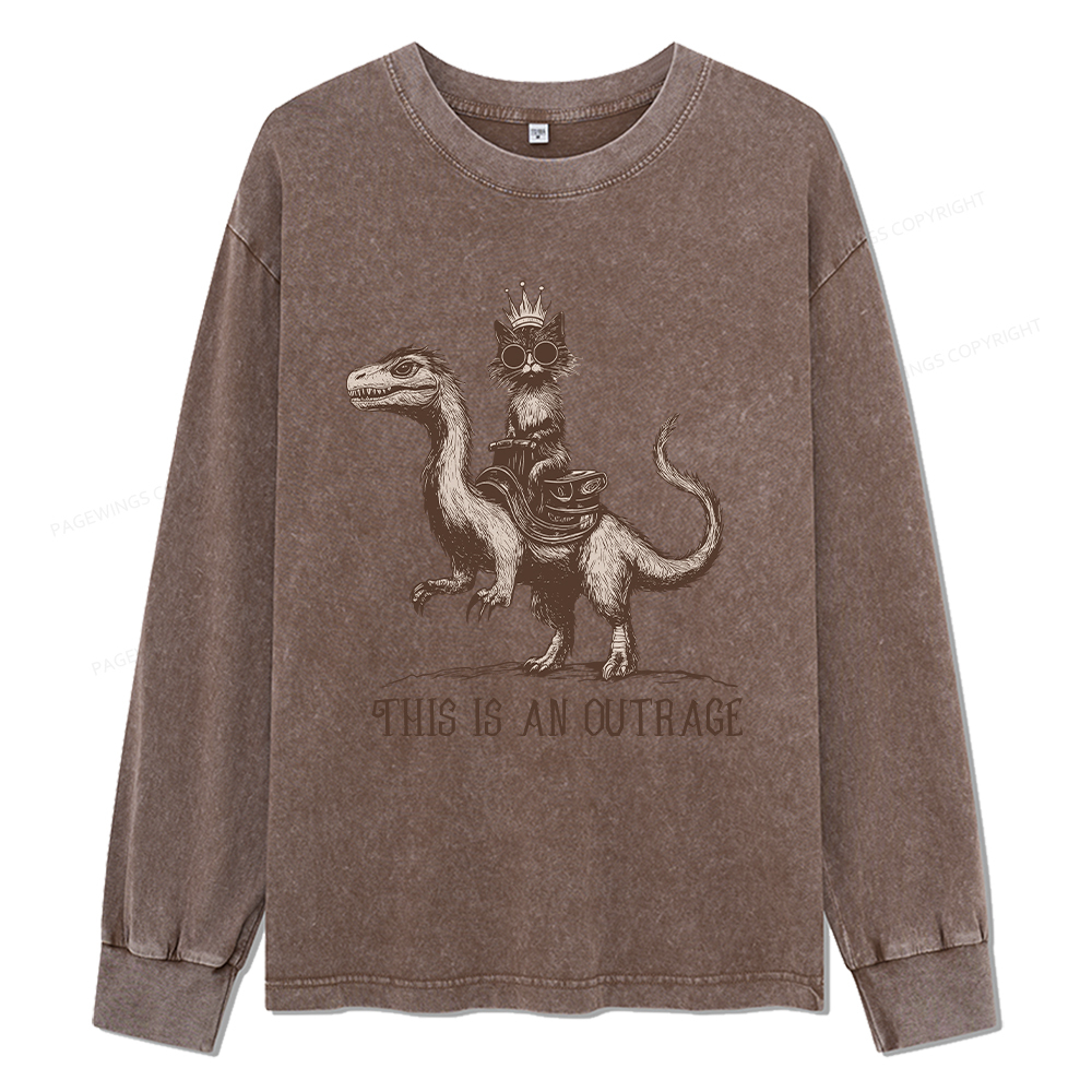Pagewings Princess Donut Unisex Washed Long Sleeve T-shirt
