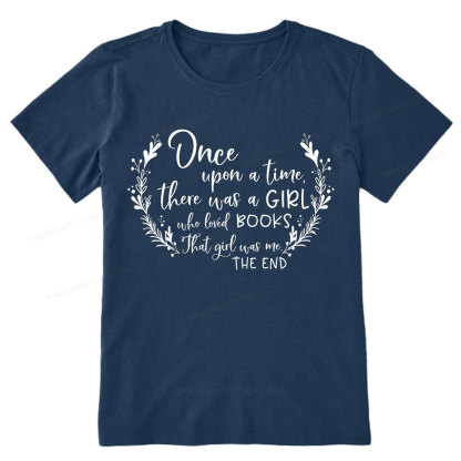 Pagewings There Was A Girl Who Loved Books Unisex Classic T-shirt