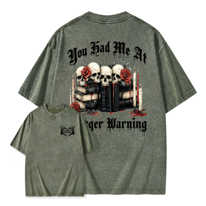 Pagewings Dark Romance Smut Unisex Washed T-shirt