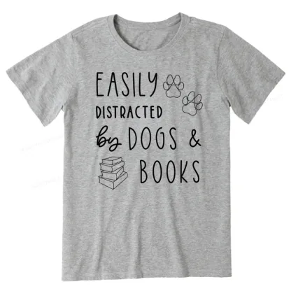 Pagewings Dogs And Books Unisex Classic T-shirt